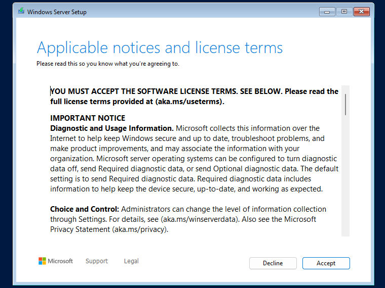Software license terms
